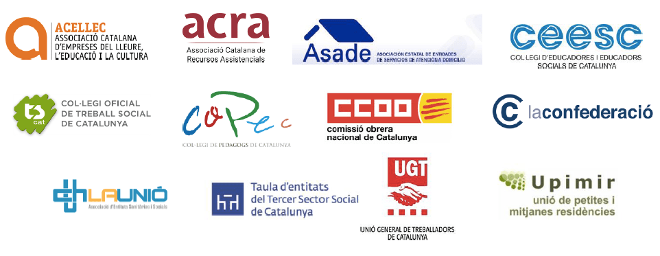 Nace la mesa unitaria en defensa del sector social para que los presupuestos del 2020 del Gobierno acaben con el infrafinanciamiento y garanticen el trabajo de calidad