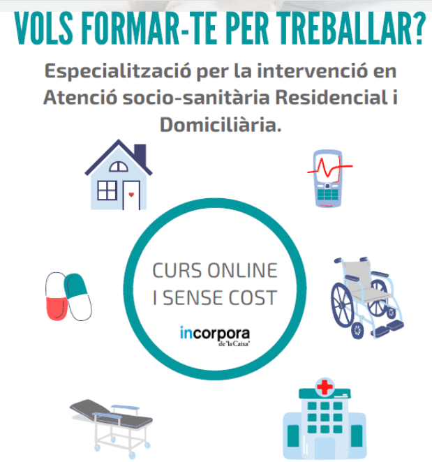 Nou Curs Online d'Especialització en Atenció Sociosanitària en Domicilis i Residències